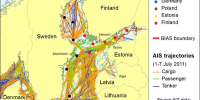 Zemljevid danske, raziskovanje in kartiranje
