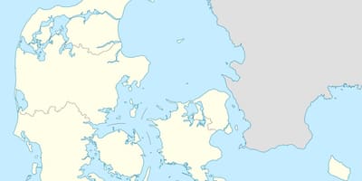 Zemljevid danske vektor