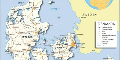 Zemljevid nad dansko