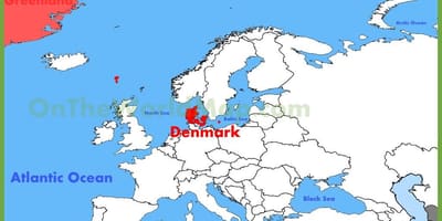 Copenhagen danska zemljevid evrope